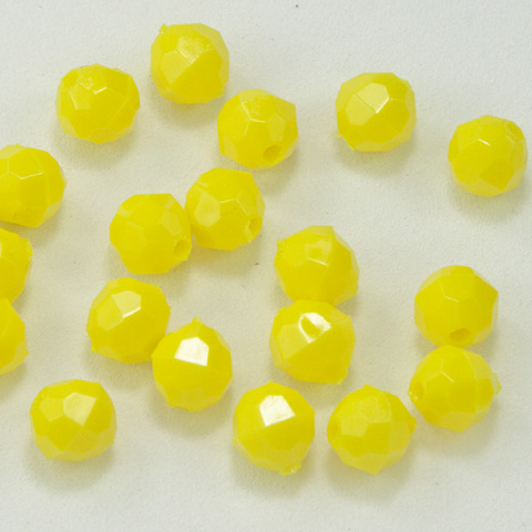 8mm Faceted Acrylic Beads - Plastic Faceted Beads - 8mm Faceted Beads