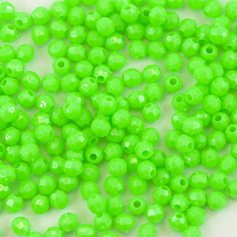 Faceted Plastic Beads - Acrylic Faceted Beads - 10mm Faceted Beads