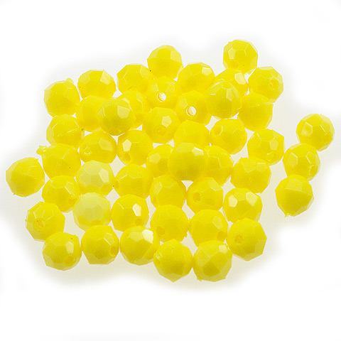 Fishing Beads - Acrylic Faceted Beads - Plastic Faceted Beads - Faceted Craft Beads