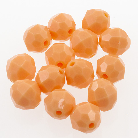 Faceted Plastic Beads - Acrylic Faceted Beads - 10mm Faceted Beads