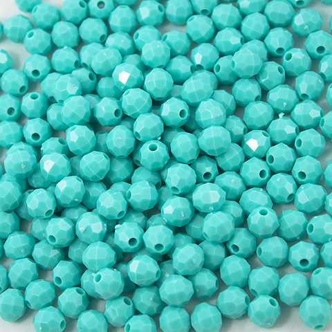 4mm Faceted Beads - Acrylic Faceted Beads