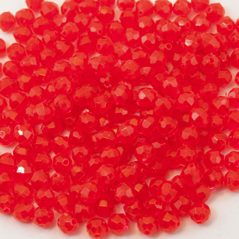 8mm Faceted Acrylic Beads - Plastic Faceted Beads - 8mm Faceted Beads