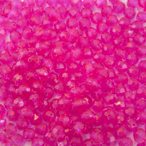 4mm Faceted Beads - Acrylic Faceted Beads