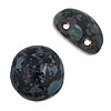 Two Hole Beads - 2 Hole Cabochon Beads - Glass Candy Beads - 2 Hole Beads - Czech Candy Beads - Candy Beads