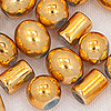 Glass Beads Metallic Mix - Gold - Glass Beads