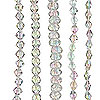 Glass AB Beads - Clear AB - AB Pearl Beads - Round Beads - Glass Beads