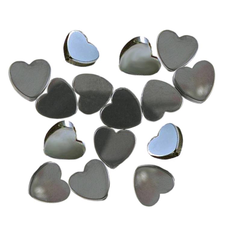 Magnetic Beads - Hematite Heart Beads