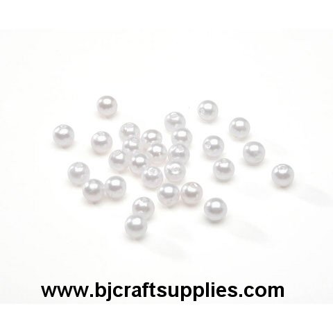 Pearl Beads - Round Beads - Round Pearls - White Pearls