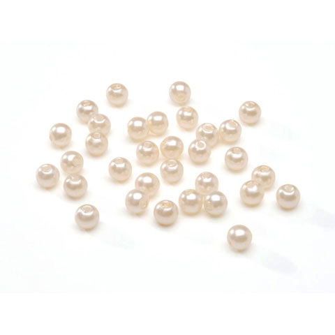 Pearl Beads - Round Beads - Round Pearls - Cream Pearls - Loose Pearl Beads