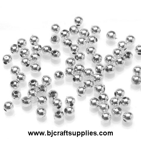 Pearl Beads - Round Beads - Round Pearls - Silver Pearls - Loose Pearl Beads