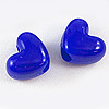 Pony Heart Beads - Heart Shaped Beads - Royal Blue Op - Heart Pony Beads - Pony Bead Hearts