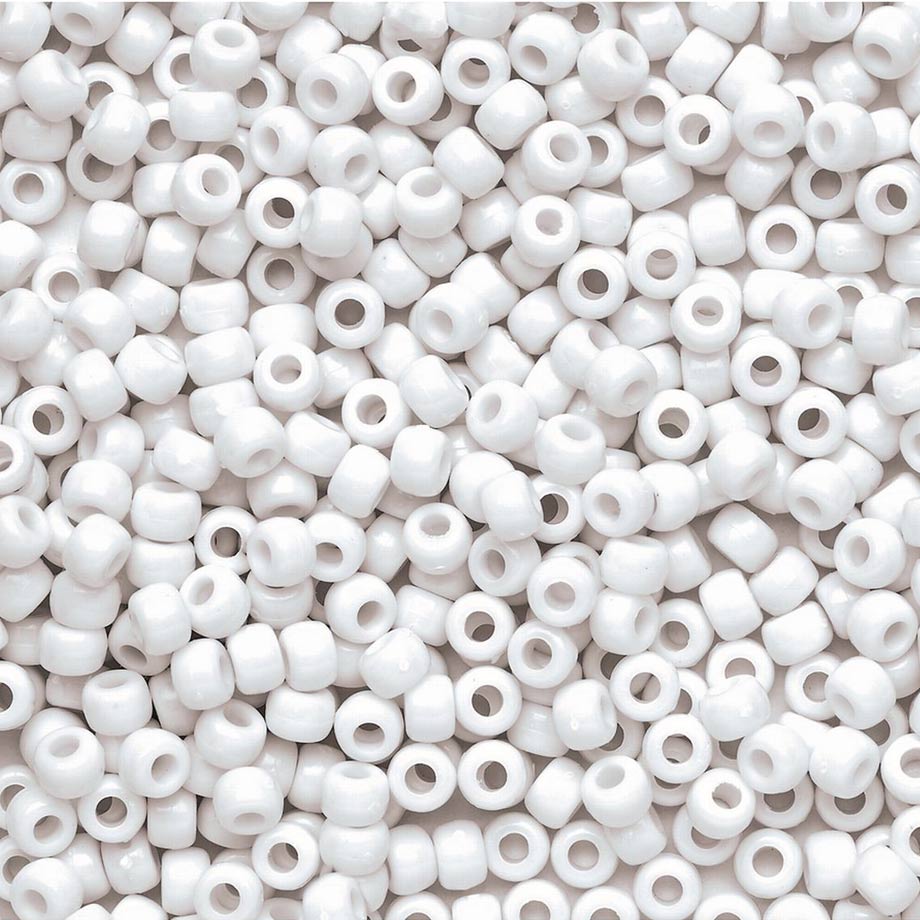 Pony Beads Bulk - Craft Beads - Hair beads - Plastic Beads - Plastic Pony Beads - Opaque Pony Beads