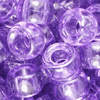 Pony Beads - Hair Beads - Transparent Purple Pony Beads - Amethyst - Hair Beads - Crow Beads - Plastic Beads - Plastic Pony Beads