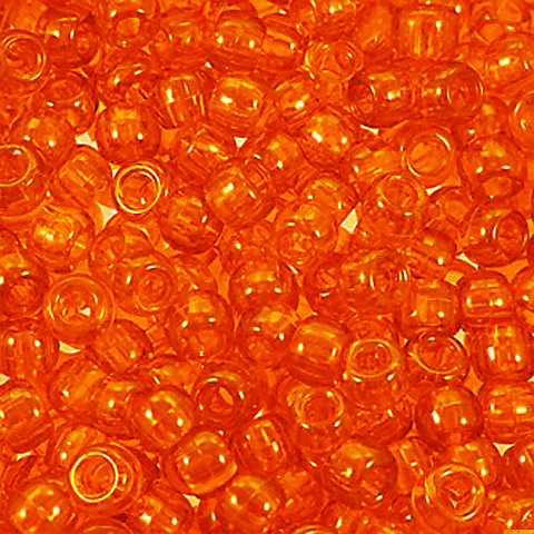 Pony Beads Bulk - Hair beads - Plastic Beads - Plastic Pony Beads - Orange Pony Beads