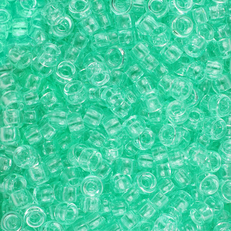 Hair beads - Plastic Beads - Plastic Pony Beads - Transparent Pony Beads - Craft Beads