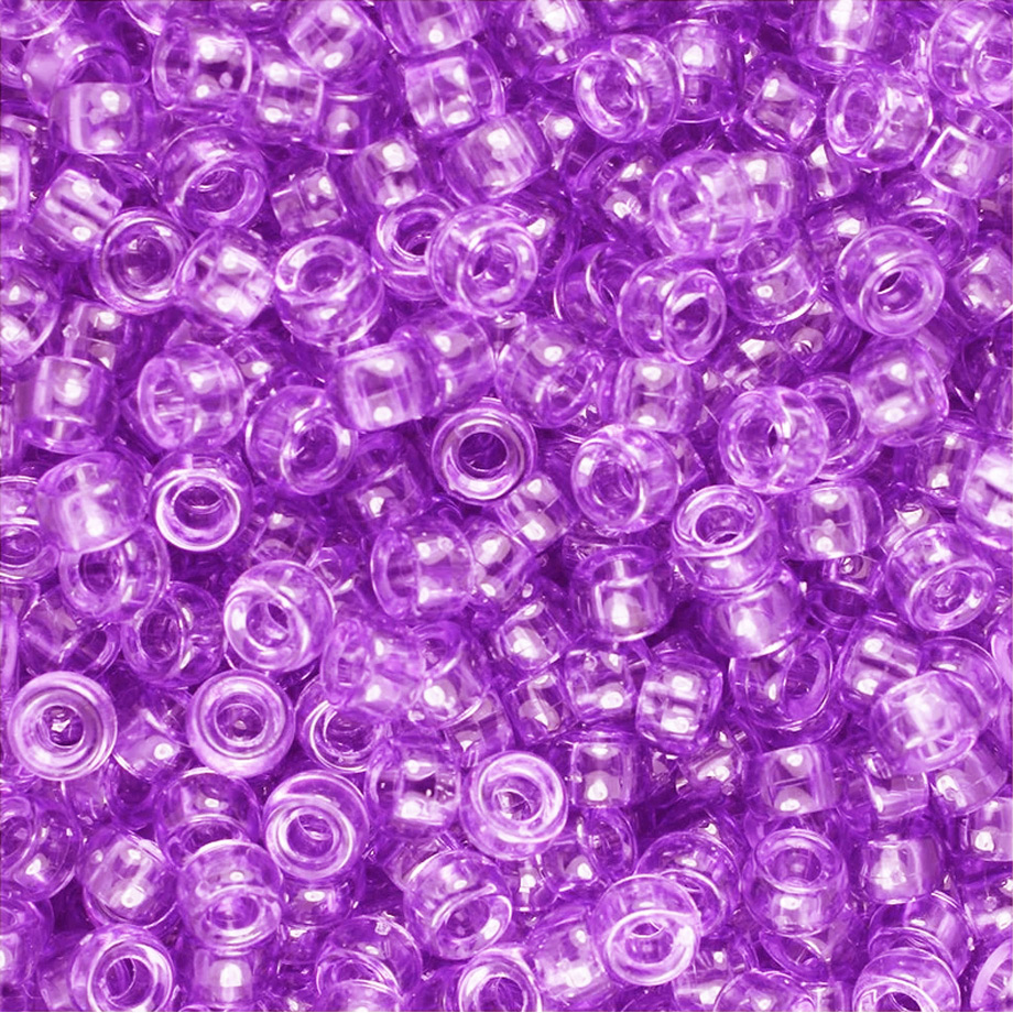 Hair beads - Plastic Beads - Plastic Pony Beads - Opaque Pony Beads - Craft Beads