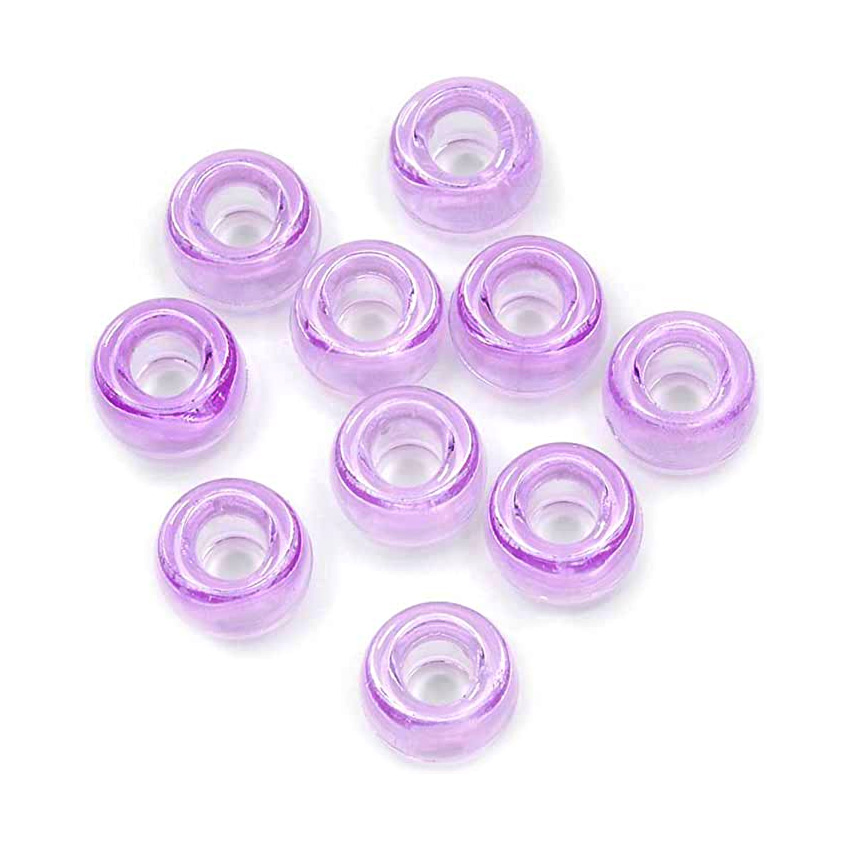 Hair beads - Plastic Beads - Plastic Pony Beads - Opaque Pony Beads - Craft Beads