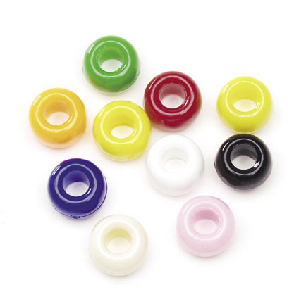 Pony Beads Bulk - Craft Beads - Hair beads - Plastic Beads - Plastic Pony Beads - Opaque Pony Beads