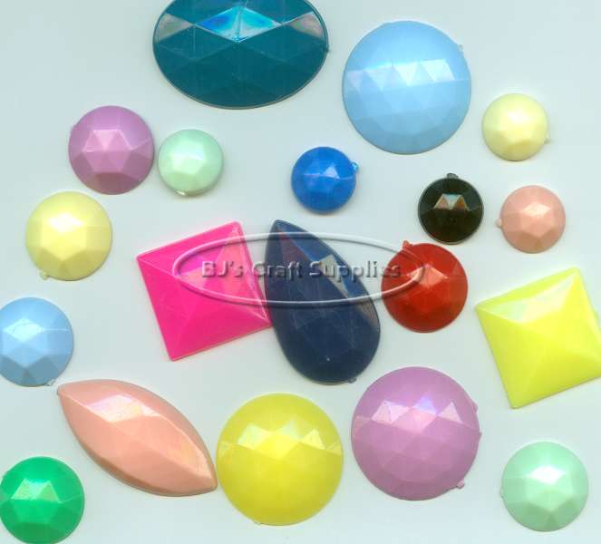 Flatback Faceted Shapes