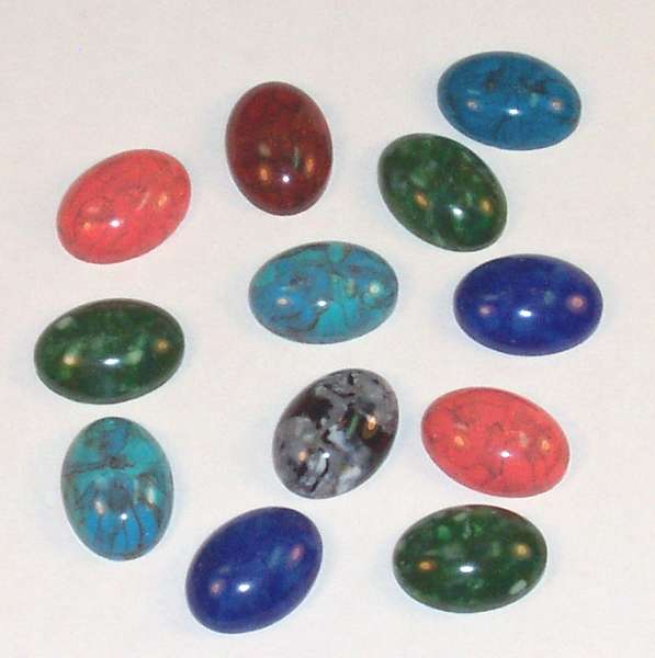 18 x 18 Oval Gemocite Cabochons