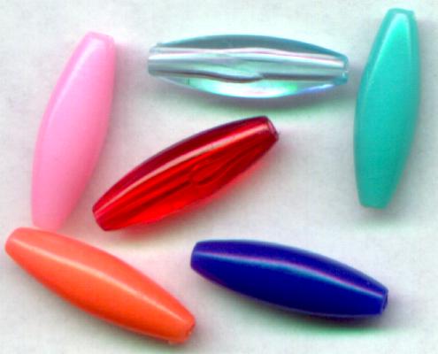 Plastic Spaghetti Beads - Rice Beads