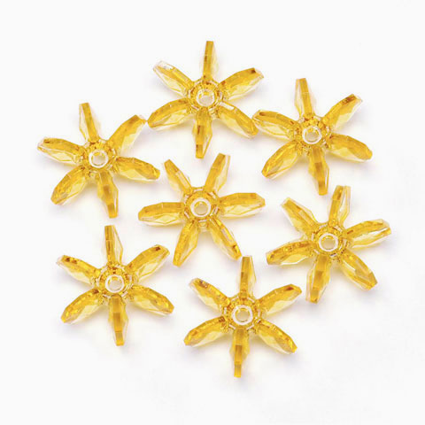 12mm Starflake Beads - Sunburst Beads - Starburst Beads - Ferris Wheel Beads - Paddlewheel Beads