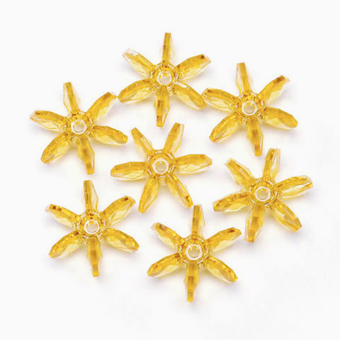 10mm Starflake Beads - Sunburst Beads - Starburst Beads - Paddle Wheel Beads - Ferris Wheel Beads