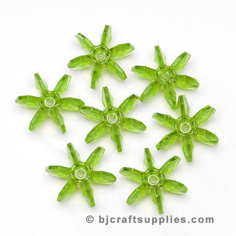 10mm Starflake Beads - Sunburst Beads - Starburst Beads - Paddle Wheel Beads - Ferris Wheel Beads