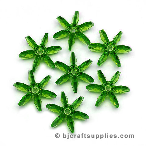 10mm Starflake Beads - Sunburst Beads - Starburst Beads - Paddle Wheel Beads - Ferris Wheel Beads