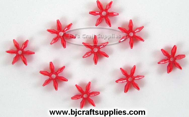 12mm Starflake Beads - Sunburst Beads - Starburst Beads - Ferris Wheel Beads - Paddlewheel Beads