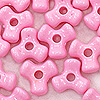 Tri Beads - Lt Pink - Propeller Beads - Plastic Tri Beads