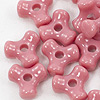 Tri Beads - Dusty Rose - Plastic Tri Beads - Propeller Beads