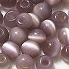 Glass Cat Eye Beads - Round Fiber Optic Beads - Glass Beads - Cats Eye Glass Beads