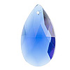 Faceted Glass Teardrop Beads - Faceted Teardrop Beads - Teardrop Glass Beads - Flat Teardrop Beads