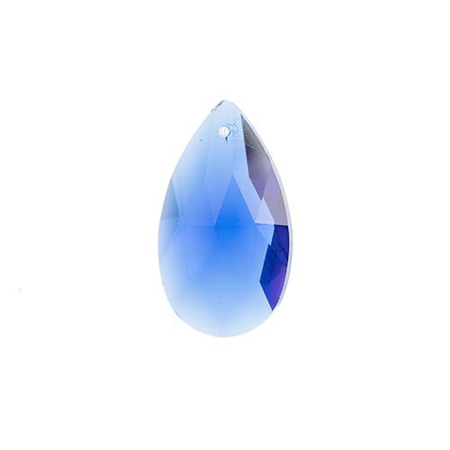 Faceted Teardrop Beads - Teardrop Glass Beads - Flat Teardrop Beads