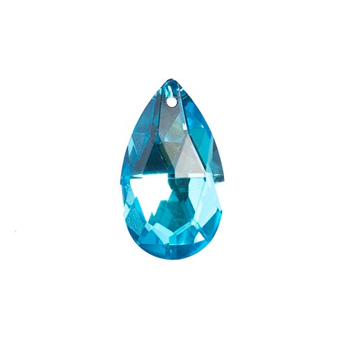 Faceted Teardrop Beads - Teardrop Glass Beads - Flat Teardrop Beads