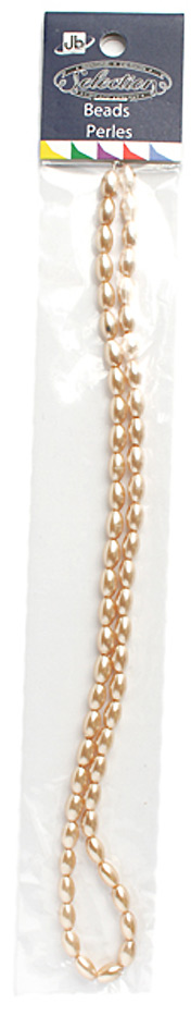 Glass Oval Beads - Glass Rice Pearl Beads