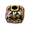 Puffed Square Beads - Old World Beads - Old World Metal Bead