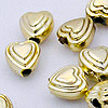 Heart Bead - Gold Heart Bead