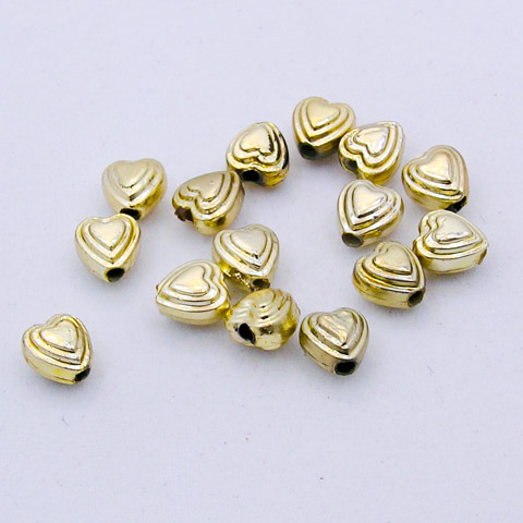 Gold Heart Bead