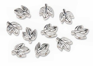 Metal Leaf Beads