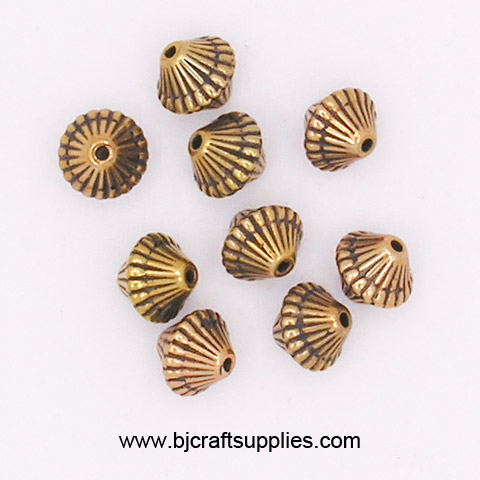 Bicone Gold Beads