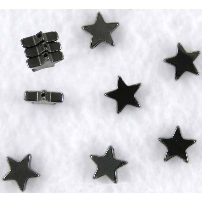 Magnetic Hematite Beads - Hematite Star Beads