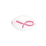 Oval Beads - Breast Cancer Beads - Breast Cancer Ribbon Beads