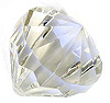 Faceted Acrylic Drop Beads - Crystal - Faceted Teardrop Beads
