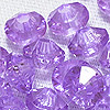 Faceted Rondelle Beads - Faceted Spacer Beads - Amethyst - Rondelle Spacer Beads - 