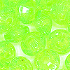 Faceted Rondelle Beads - Faceted Spacer Beads - Lime Green - Rondelle Spacer Beads