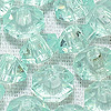 Faceted Rondelle Beads - Faceted Spacer Beads - Lt Aqua - Rondelle Spacer Beads