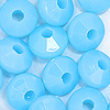 Faceted Rondelle Beads - Faceted Spacer Beads - Baby Blue (Lt Blue) - Rondelle Spacer Beads - 