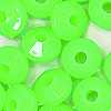 Faceted Rondelle Beads - Faceted Spacer Beads - Lime - Rondelle Spacer Beads